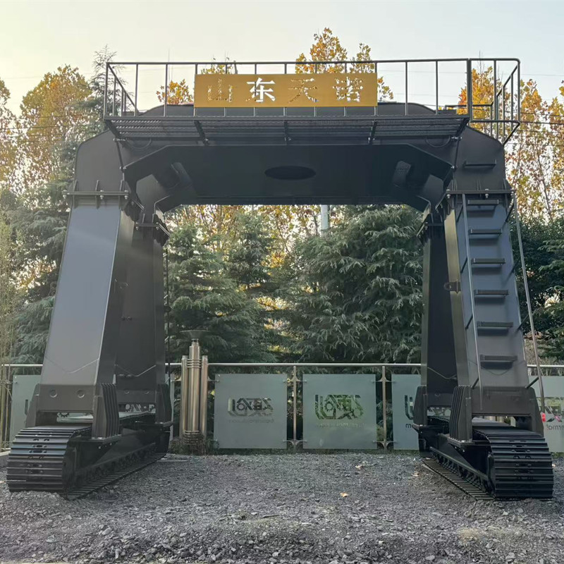 Разгрузочный поезд экскаватор длинные ноги