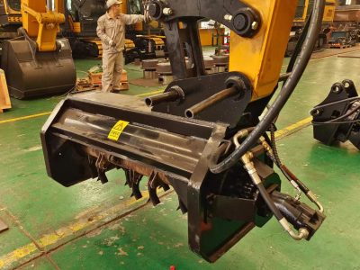 экскаватор щетка дробитель