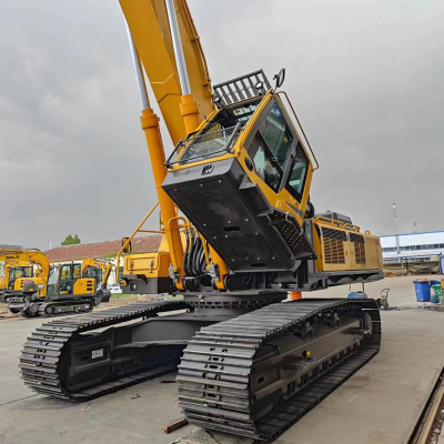 наклоняемая кабина экскаватора