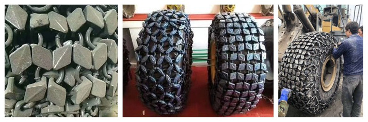 Защитная цепь для шин погрузчика Защитная цепь для шин погрузчика