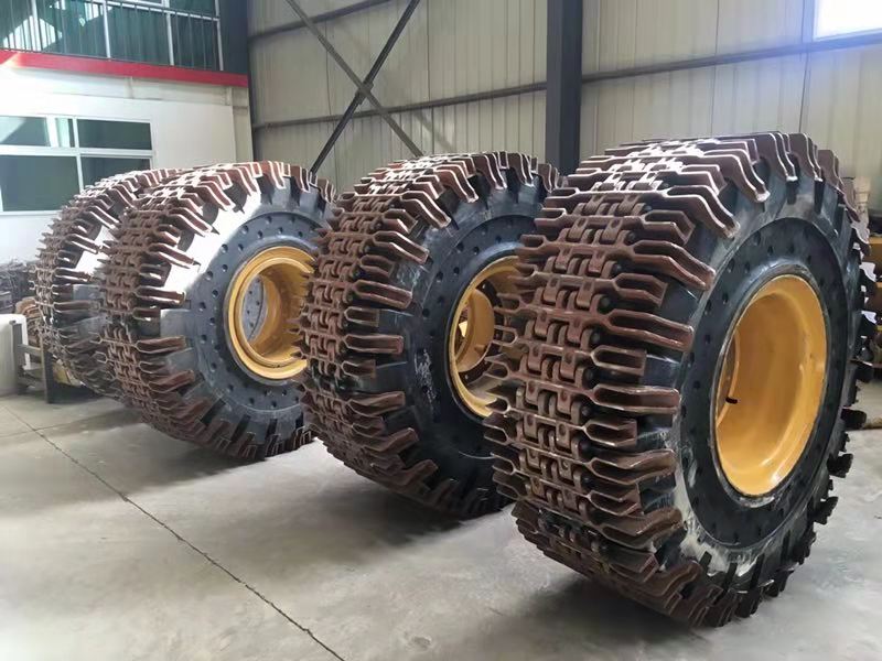 Противоскользящие гусеницы для шин погрузчика