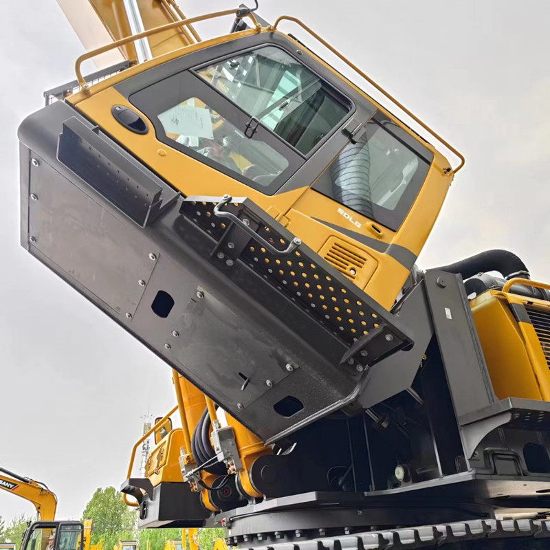 наклоняемая кабина экскаватора