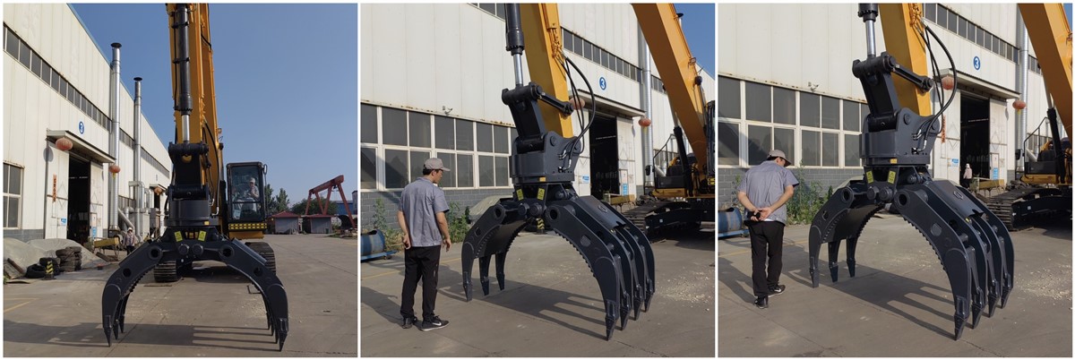 захват для камней на экскаватор