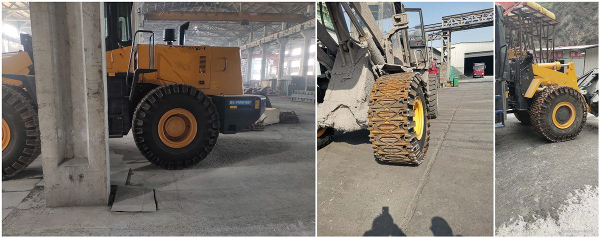 Защитные гусеницы для шин погрузчика Защитные гусеницы для шин погрузчика