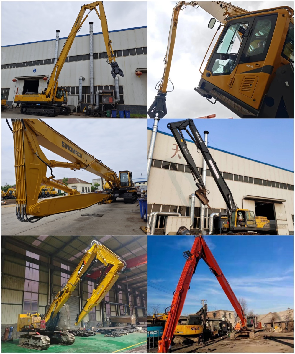 Экскаватор три секции сноса бум Экскаватор три секции сноса бум