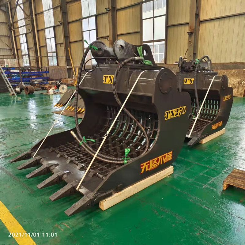 ковш экскаватора с высокой частотой сортировки