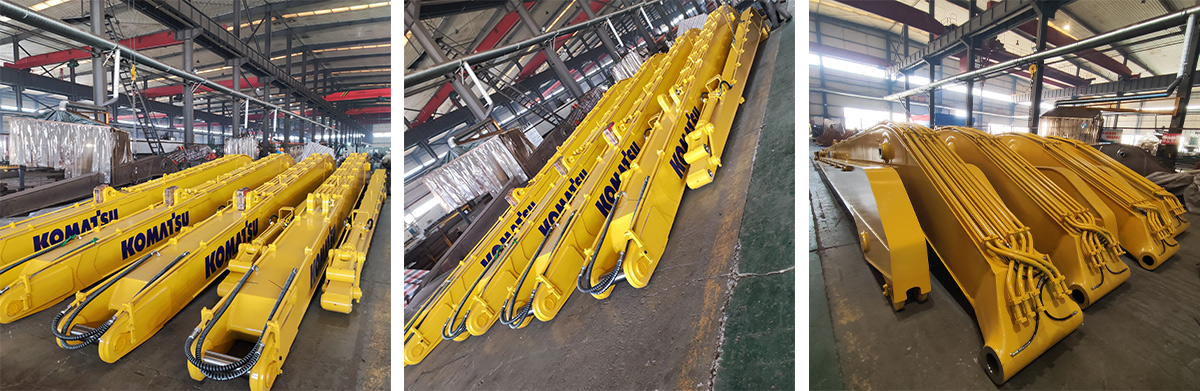 удлинённая стрела экскаватора