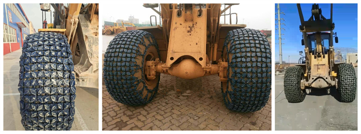 Защитная цепь для шин погрузчика Защитная цепь для шин погрузчика