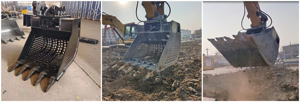 ковш экскаватора с высокой частотой сортировки