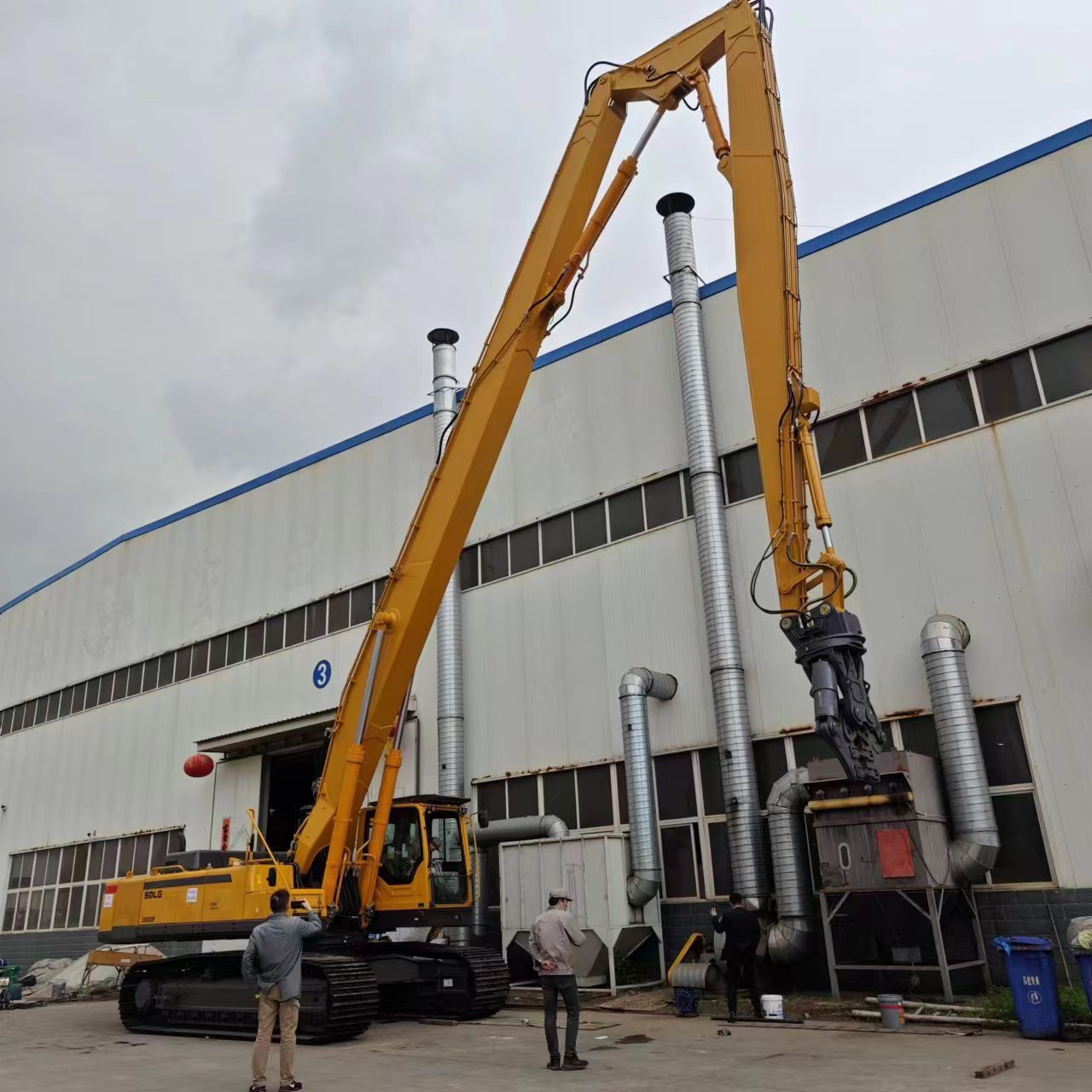 Экскаватор три секции сноса бум Экскаватор три секции сноса бум