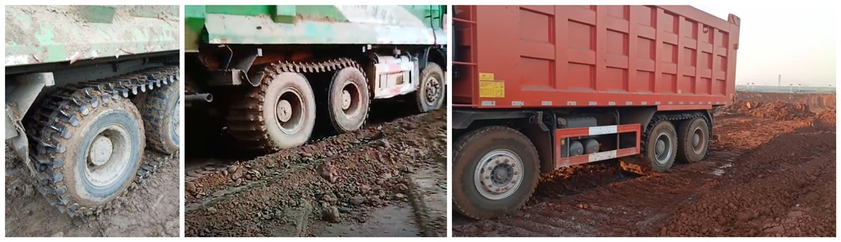 Противоскользящая гусеница для самосвала Противоскользящая гусеница для самосвала