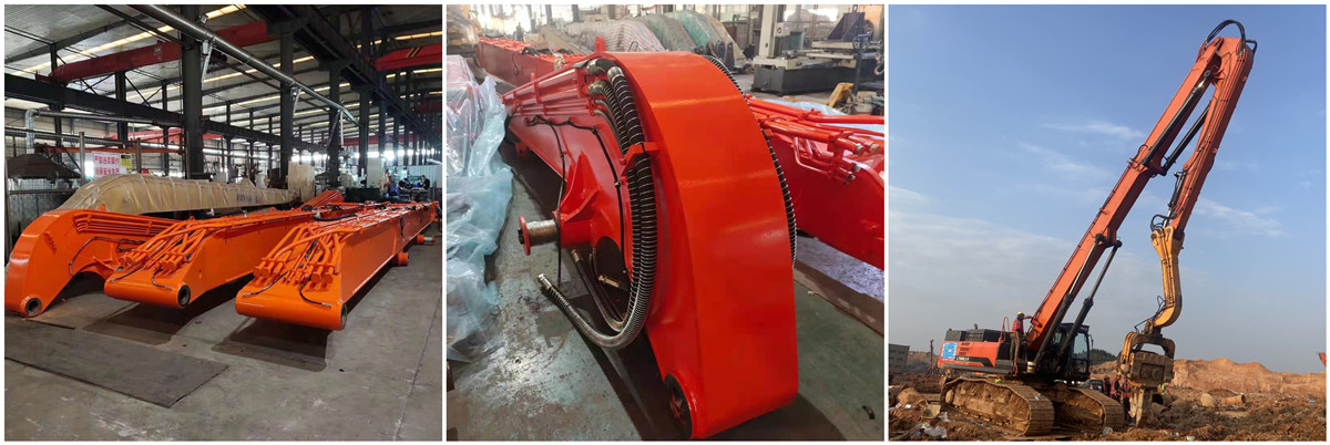 Сваебойный рычаг экскаватора