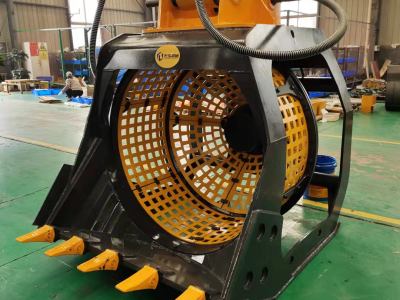 rotary screening bucket