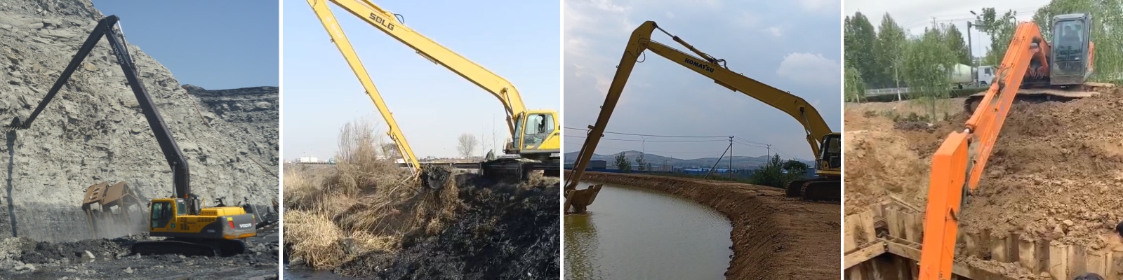 Экскаватор три секции сноса бум Экскаватор три секции сноса бум